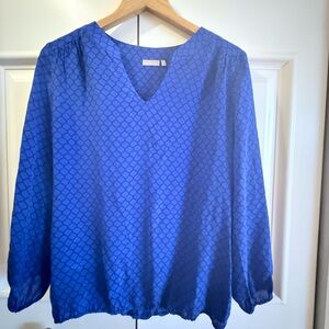Ellie Blue Patterned Women's Top